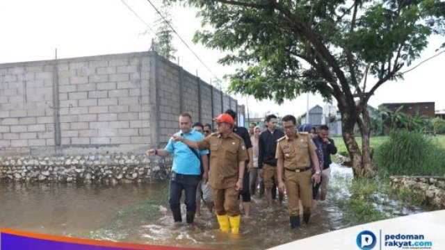 Pj Walikota Makassar, Iqbal Pantau Banjir di Toa Daeng