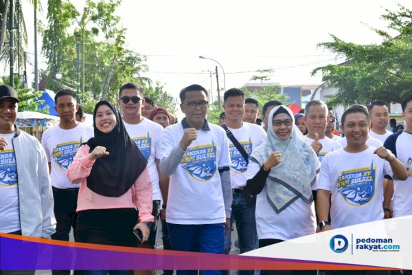 Lihat Gembiranya Gubernur Nurdin Bareng KNPI Sulsel dan Walikota Palopo