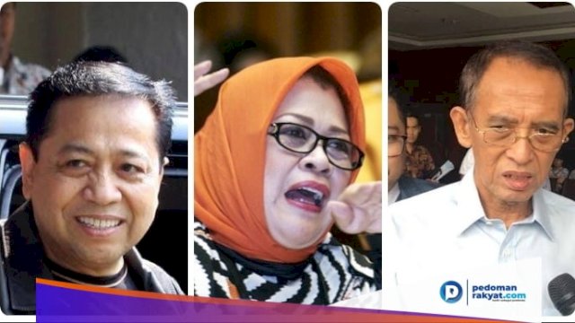 Setya Novanto,Dewie Yasin Limpo, dan Suryadharma Ali.