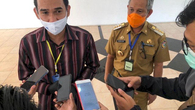 Ketua DPRD Kota Makassar Rudianto Lallo bersama Pj Wali Kota Makassar Yusran Yusuf.