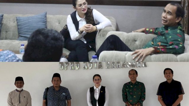 Penuh Keakraban, Pertemuan Legislator Golkar Sulsel Debbie Rusdin dengan Pimpinan DPRD Makassar