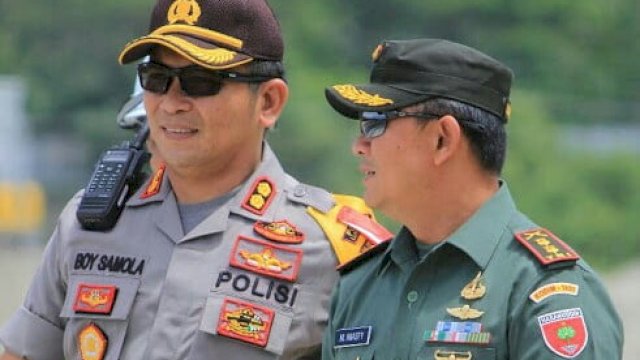 Di Gowa, TNI-POLRI Buat Dapur Umum Bagi Warga yang Terdampak Covid-19