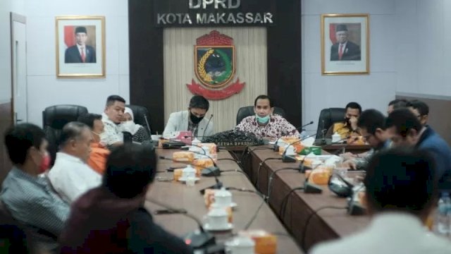 Rapat pimpinan DPRD Makassar membahas rencana dan pola reses di tengah wabah pandemi COVID-19. ANTARA