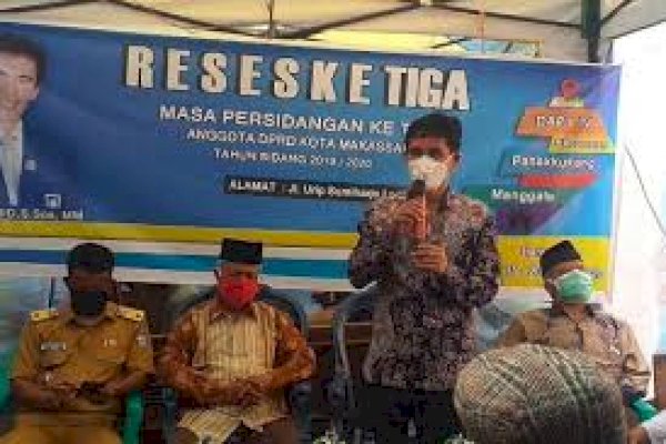 Reses, Legislator PAN Hamzah Hamid Sekaligus Ingatkan Warga Pakai Masker