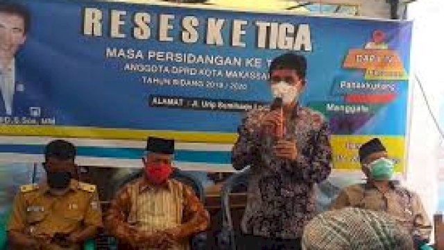 Reses, Legislator PAN Hamzah Hamid Sekaligus Ingatkan Warga Pakai Masker