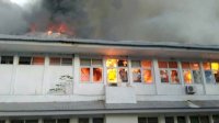 Kantor Dinas Kesehatan Sulsel Terbakar