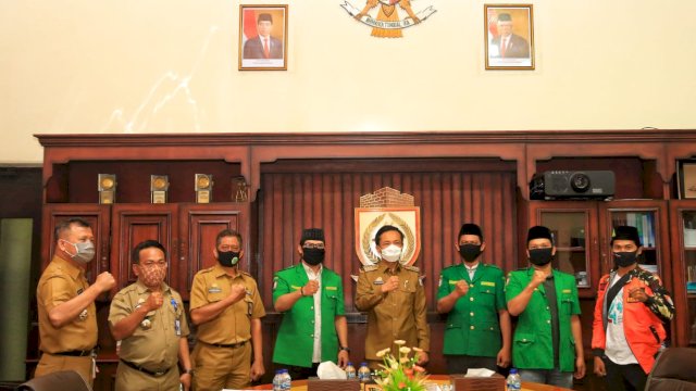 GP Anshor Bersinergi Pemkot Makassar Putus Penyebaran Covid-19