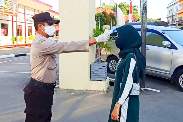 Polres Gowa Komitmen Terapkan Protokol Kesehatan dalam Pelayanan