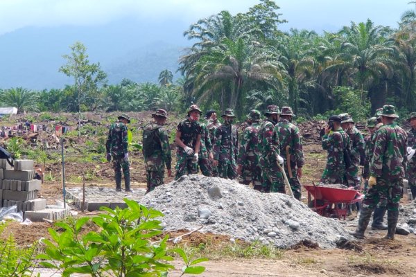 Hunian Sementara untuk Korban Banjir di Masamba Mulai Dibangun, Totalnya 400 Unit