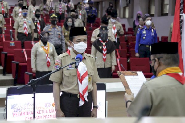 Prof Rudy Dilantik Jadi Ketua Majelis Cabang Pramuka Makassar