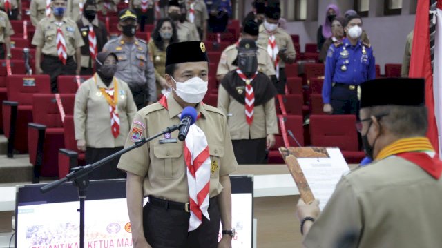 Prof Rudy Dilantik Jadi Ketua Majelis Cabang Pramuka Makassar