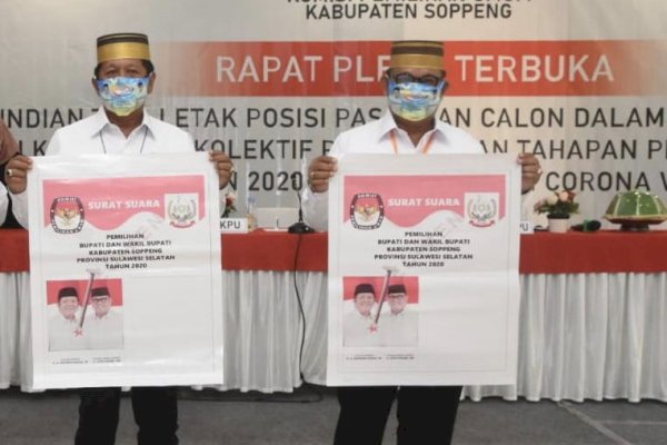 Pilkada Soppeng, Paslon Tunggal Kaswadi-Luthfi Dapat Posisi Kiri di Surat Suara