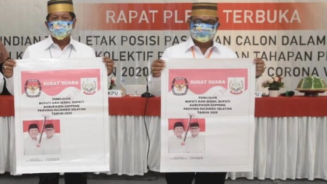 Pilkada Soppeng, Paslon Tunggal Kaswadi-Luthfi Dapat Posisi Kiri di Surat Suara