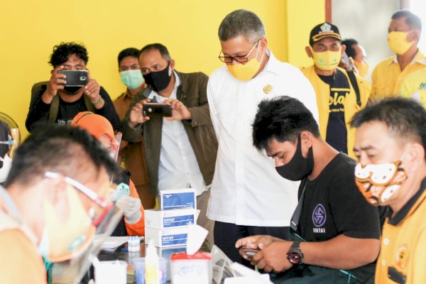 Gelar Rapid Test Massal, Taufan Pawe: Bentuk Nyata Kepedulian Golkar