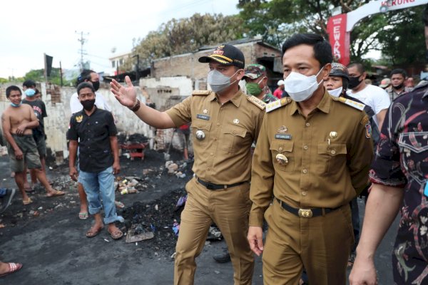 Pastikan Ditangani dengan Baik, Rudy Kunjungi Lokasi Kebakaran di Kerung-Kerung