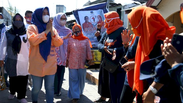 Mayoritas Pemilih Perempuan di Makassar Susuri Lorong Menangkan Danny-Fatma