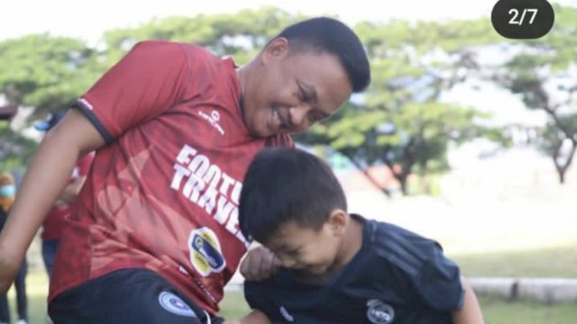 Bupati Bantaeng Ilham Azikin bersama anak bungsunya, Arai Solthani Ilham