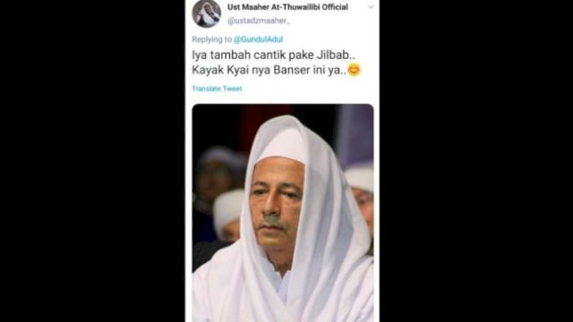 Dari tangkapan kamera, Ustad Maheer diduga hina Habib Luthfi.