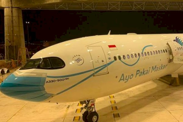 Garuda Indonesia Dinobatkan sebagai Maskapai dengan Penerbangan Prokes Terbaik di Dunia