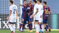 Hasil Liga Spanyol: Barcelona Bantai Osasuna 4-0, Messi Lepas Baju