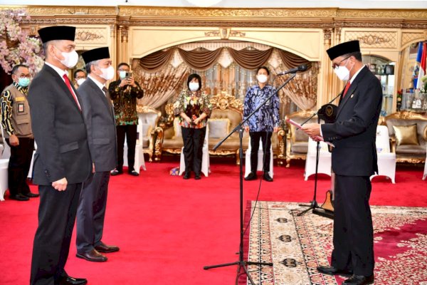 Gubernur Nurdin Kukuhkan Husaid Djunaid sebagai Komisaris Utama PT Jamkrida Sulsel