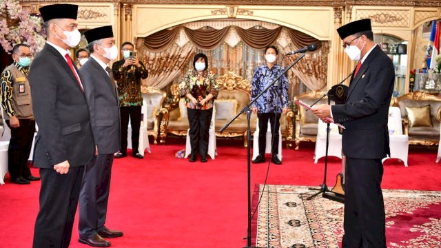 Gubernur Sulsel Nurdin Abdullah Kukuhkan Husaid Djunaid sebagai Komisaris Utama PT Jamkrida Sulsel