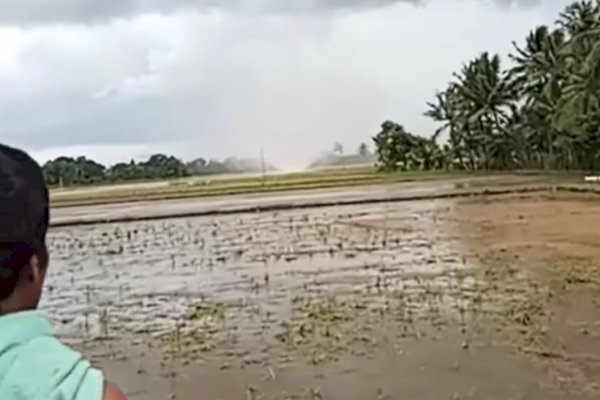 Cuaca Memburuk, Angin Puting Beliung Terjang Pinrang