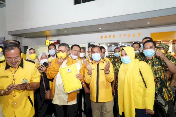 Dijemput Ratusan Kader Usai Terima SK dari Airlangga, Taufan Pawe Harap Polemik Musda X Berakhir