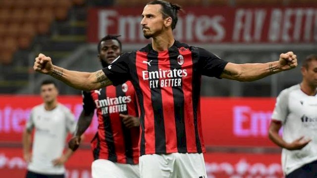 Penyerang AC Milan, Zlatan Ibrahimovic