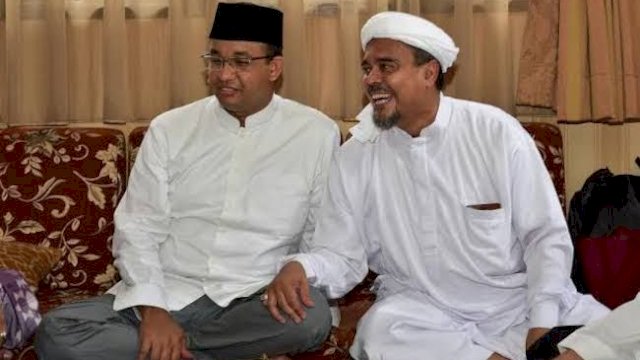 Gubernur Anies Baswedan dan Habib Rizieq