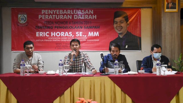 Anggota DPRD Makassar dari Fraksi Gerindra, Erick Horas