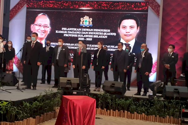 Iwan Darmawan Aras Dilantik Ketua Kadin Sulsel: Spirit Baru di Masa Pandemi