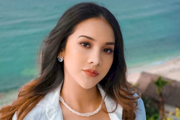 Keringat Usai Bersepeda, Baju Anya Geraldine Jadi Sedikit Transparan