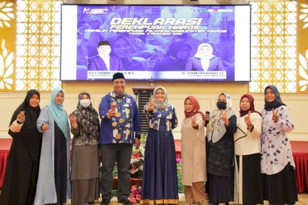 Jelang Masa Tenang, Chaidir-Suhartina Dapat Dukungan dari Puluhan Organisasi Perempuan di Maros