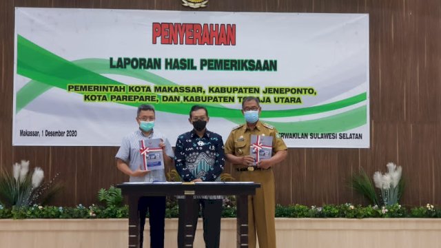 Pemkot Parepare Terima Laporan Hasil Pemeriksaan BPK atas PAD 2019-2020