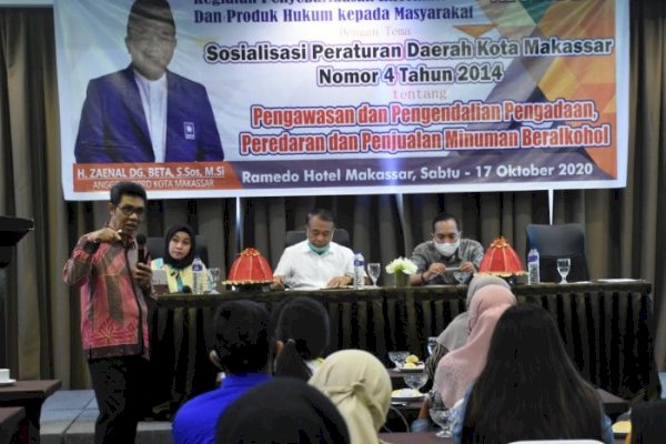 Tertibkan Peredaran Minuman Beralkohol, Legislator Zaenal Beta Sosialisasi Perda Minol