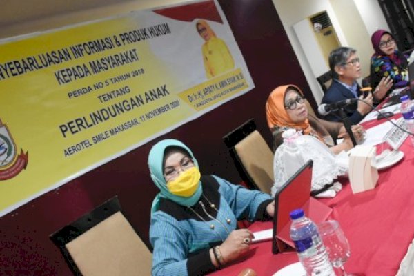 Legislator Golkar Apiaty Amin Syam Sosialisasikan Perda Perlindungan Anak