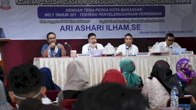 Anggota DPRD Makassar dari Fraksi NasDem, Ari Ashari Ilham