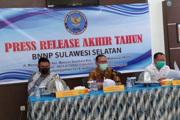 Catatan Kinerja BNNP Sulsel: Penyelundupan Narkoba dari Sepatu Bermerek hingga Dagang Online