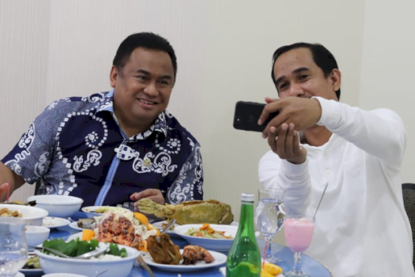 Wakil Ketua DPR Rahmat Gobel Silaturahmi ke Rujab Ketua DPRD Makassar Rudianto