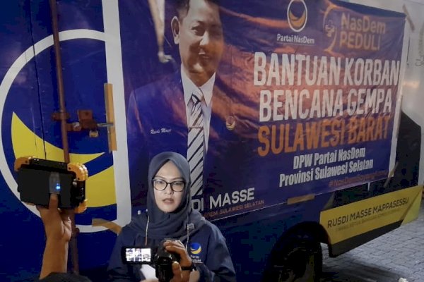 NasDem Sulsel Kirim Bantuan Bagi Korban Gempa Majene dan Mamuju Sulbar