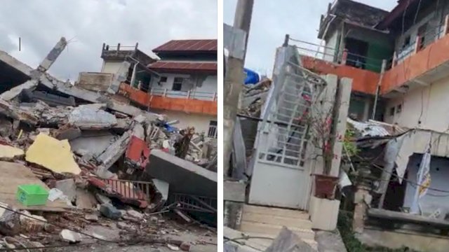 Penampakan Rumah Satu Keluarga Dokter Diduga Tewas Tertimbun di Sulbar Sebelum dan Sesudah Gempa