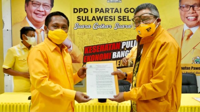 Herman Heizer ditunjuk sebagai Plt Ketua Golkar Parepare