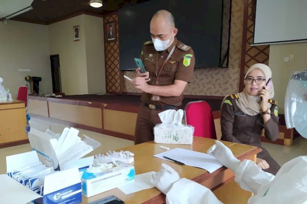 Enggan Kecolongan, Kejati Sulsel Gelar Rapid Test Antigen Menyeluruh