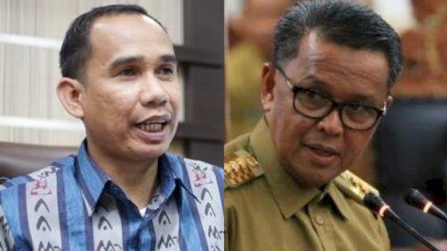 Ketua DPRD Makassar Rudianto Lallo dan Gubernur Sulsel Nurdin Abdullah