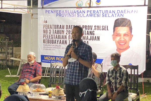 Anggota DPRD Sulsel Fraksi NasDem Mizar Roem Bicara Upaya Pelestarian Kebudayaan di Sinjai 