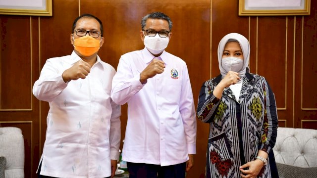 Danny-Fatma dan Gubernur Nurdin Kompak Putih-putih Bertemu: Bicara dari Hati ke Hati