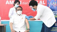 Terima Suntikan Kedua Vaksin Covid-19, Gubernur Nurdin: Nafsu Makan Naik