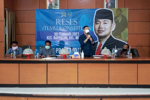Anggota Fraksi NasDem Sulsel Andre Tanta Bicara Pengembangan SDM saat Reses