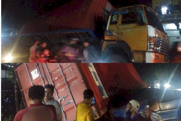 Pemotor di Poros Malino Gowa Ditabrak Truk Hingga Kritis, Sopir Langsung Kabur